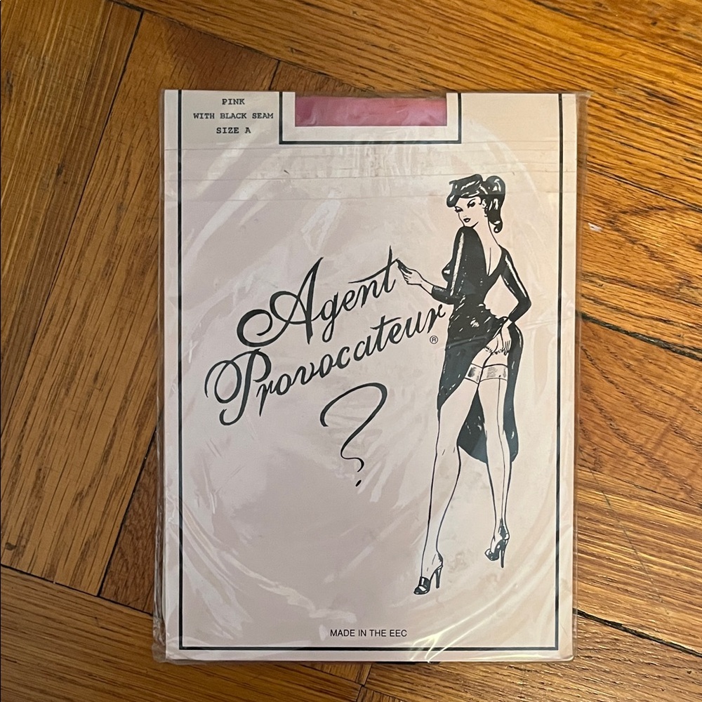 Agent Provocateur Pink and Black Hosiery